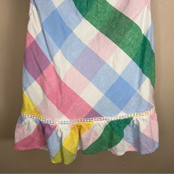 MEDIUM CROWN AND IVY LINEN BLEND COLORFUL TOP SLEEVELESS - Picture 8 of 11